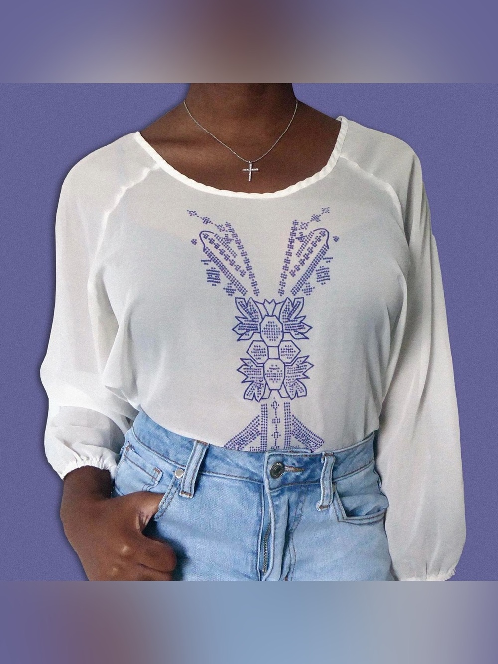 Rue 21 Sheer Blouse
